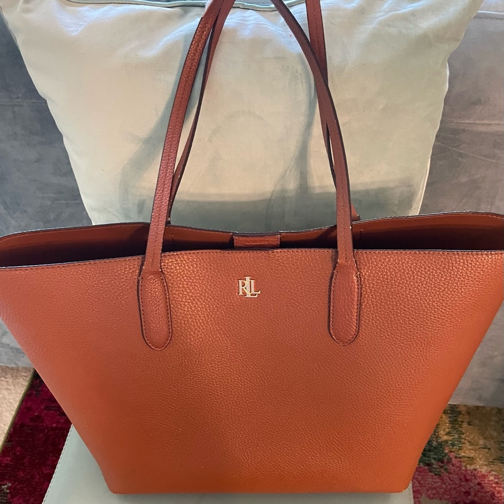 RALPH LAUREN large tote bag with attached mini bag.